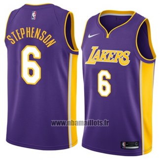 Maillot Los Angeles Lakers Lance Stephenson No 6 Statement 2018 Volet