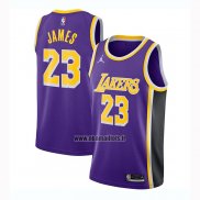 Maillot Los Angeles Lakers Lebron James No 23 Statement 2020-21 Volet