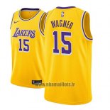 Maillot Los Angeles Lakers Moritz Wagner No 15 Icon 2018-19 Or