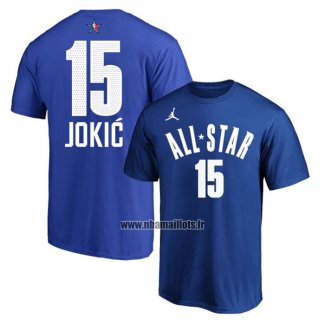 Maillot Manche Courte All Star 2023 Nikola Jokic Bleu