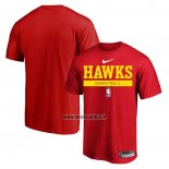 Maillot Manche Courte Atlanta Hawks Practice Performance 2022-23 Rouge