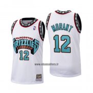 Maillot Memphis Grizzlies Ja Morant No 12 Historic Retro Blanc