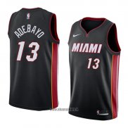 Maillot Miami Heat Bam Adebayo No 13 Icon 2018 Noir