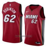 Maillot Miami Heat Duncan Robinson No 62 Statement 2018 Rouge