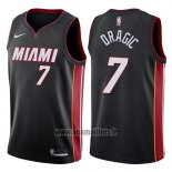 Maillot Miami Heat Goran Dragic No 7 2017-18 Noir