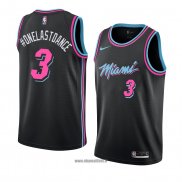 Maillot Miami Heat Onelastoance No 3 Ville 2018-19 Noir