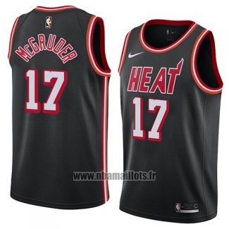 Maillot Miami Heat Rodney Mcgruder No 17 Classic 2018 Noir