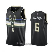 Maillot Milwaukee Bucks Eric Bledsoe No 6 Statement 2020-21 Noir