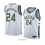 Maillot Milwaukee Bucks Pat Connaughton No 24 Association 2018 Blanc