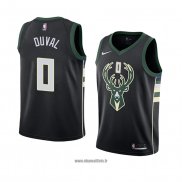 Maillot Milwaukee Bucks Trevon Duval No 0 Statement 2018 Noir