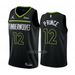 Maillot Minnesota Timberwolves Taurean Prince NO 12 Statement 2022-23 Noir