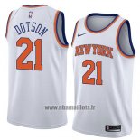 Maillot New York Knicks Damyean Dotson No 21 Association 2018 Blanc