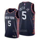 Maillot New York Knicks Dennis Smith Jr. No 5 Ville 2019 Bleu