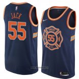 Maillot New York Knicks Jarrett Jack No 55 Ville 2018 Bleu