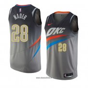 Maillot Oklahoma City Thunder Abdel Nader No 28 Ville 2017-18 Gris