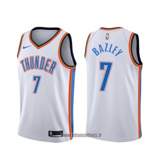 Maillot Oklahoma City Thunder Darius Bazley NO 7 Association Blanc