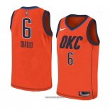 Maillot Oklahoma City Thunder Hamidou Diallo No 6 Earned 2018-19 Orange