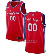 Maillot Philadelphia 76ers Personnalise 2017-18 Rouge