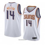 Maillot Phoenix Suns De'anthony Melton No 14 Association 2018 Blanc
