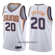 Maillot Phoenix Suns Josh Jackson No 20 2017-18 Blanc