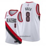 Maillot Portland Trail Blazers Trevor Ariza No 8 Association 2020 Blanc
