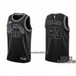 Maillot San Antonio Spurs Zach Collins NO 23 Classic 2022-23 Noir