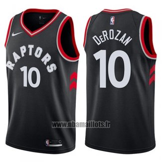 Maillot Tornto Raptors Demar Derozan No 10 2017-18 Noir