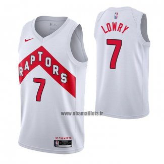 Maillot Tornto Raptors Kyle Lowry No 7 Association 2020-21 Blanc