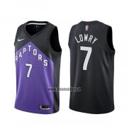 Maillot Tornto Raptors Kyle Lowry No 7 Earned 2020-21 Noir Volet