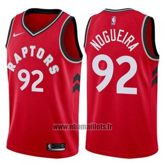 Maillot Tornto Raptors Lucas Nogueira No 92 Icon 2017-18 Rouge