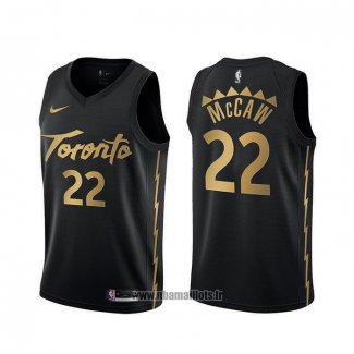 Maillot Tornto Raptors Patrick Mccaw NO 22 Ville 2019-20 Noir