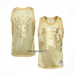 Maillot Toronto Raptors Vince Carter NO 15 Mitchell & Ness 1998-99 Or