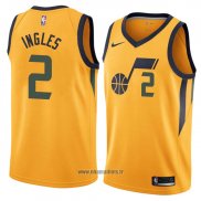 Maillot Utah Jazz Joe Ingles No 2 Statement 2018 Jaune