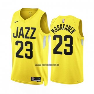 Maillot Utah Jazz Lauri Markkanen NO 23 Icon 2022-23 Jaune