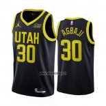 Maillot Utah Jazz Ochai Agbaji NO 30 Statement 2022-23 Noir