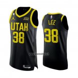 Maillot Utah Jazz Saben Lee NO 38 Statement Authentique 2022-23 Noir