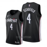 Maillot Washington Wizards Admiral Schofield No 4 Ville 2019-20 Noir