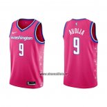 Maillot Washington Wizards Deni Avdija NO 9 Ville 2022-23 Rosa