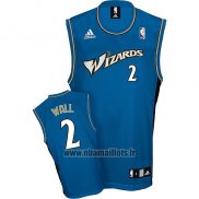 Maillot Washington Wizards John Wall No 2 Retro Bleu