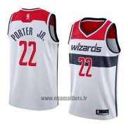 Maillot Washington Wizards Otto Porter Jr. No 22 Association 2018 Blanc