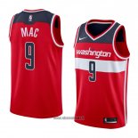 Maillot Washington Wizards Sheldon Mac No 9 Icon 2018 Rouge
