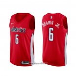 Maillot Washington Wizards Troy Brown Jr. NO 6 Earned Rouge