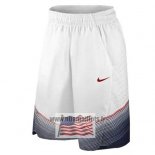 Short USA 2014 Blanc