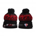 Bonnet Miami Heat Noir Rouge