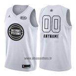 Maillot All Star 2018 Detroit Pistons Nike Personnalise Blanc