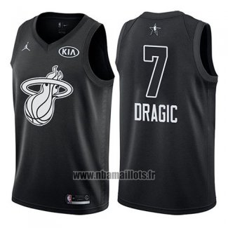 Maillot All Star 2018 Miami Heat Goran Dragic No 7 Noir