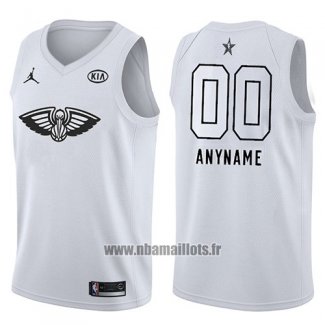 Maillot All Star 2018 New Orleans Pelicans Nike Personnalise Blanc