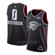 Maillot All Star 2019 Oklahoma City Thunder Russell Westbrook No 0 Noir