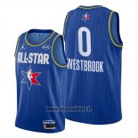 Maillot All Star 2020 Houston Rockets Russell Westbrook No 0 Bleu