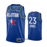 Maillot All Star 2020 Los Angeles Lakers Lebron James No 23 Bleu